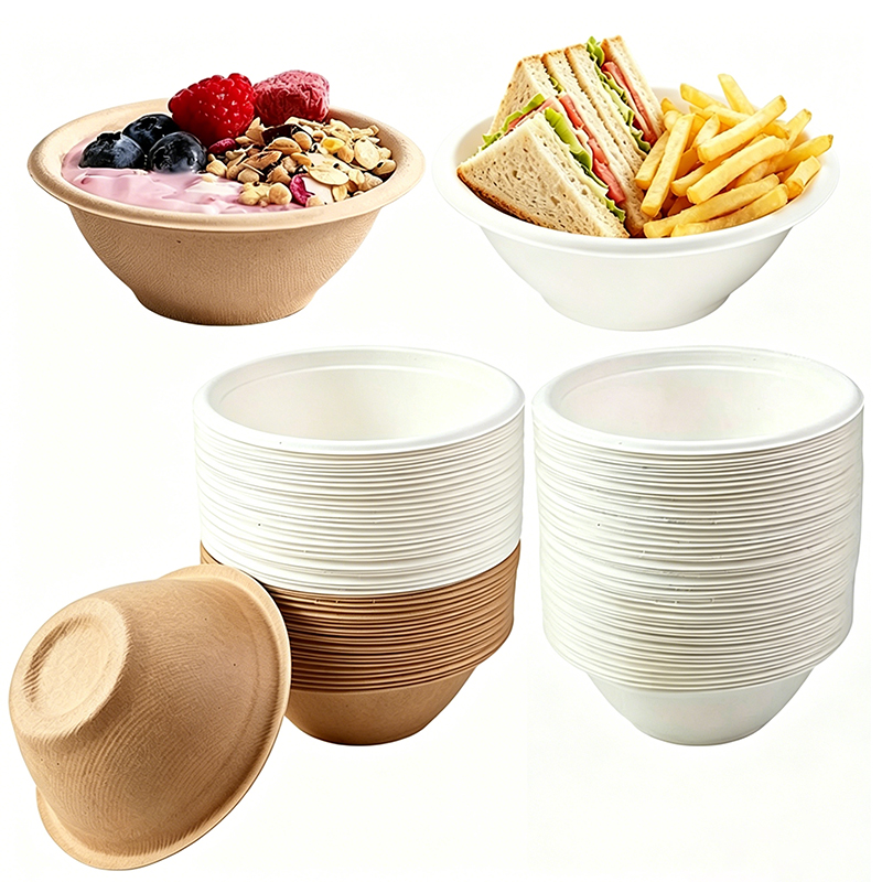 Commercial Kitchen Setup - 50/100PCS Disposable Paper Bowls Biodegradable Paper