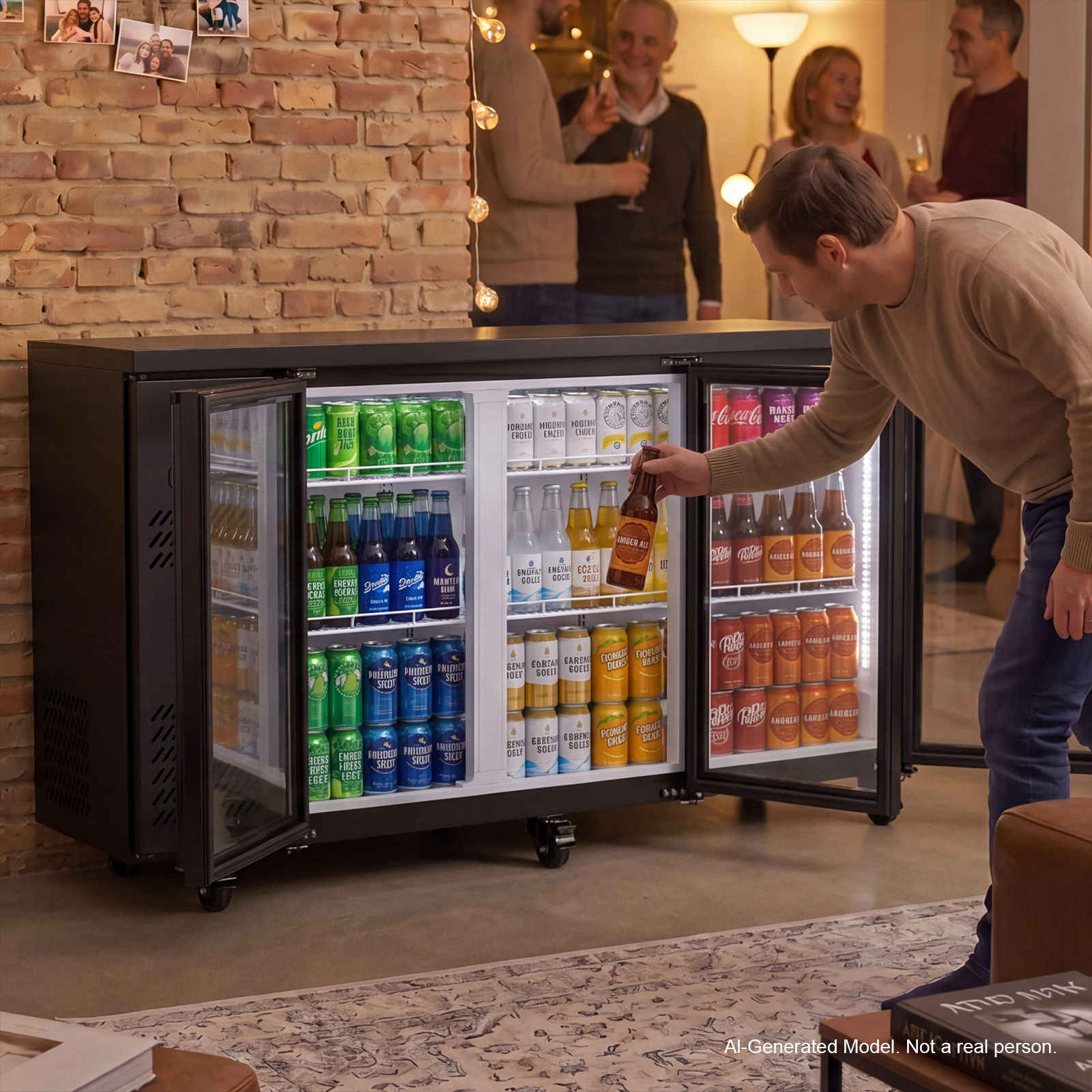 Commercial Kitchen Zones - 555L Back Bar cooler 0-15 ℃