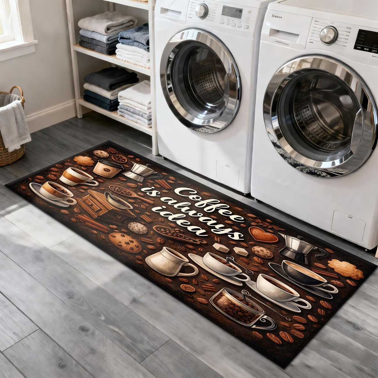 Commercial Kitchen Quotes - Coffee Themed Kitchen Runner Rug with