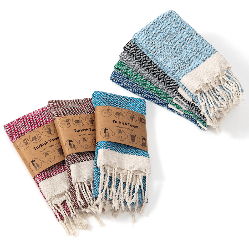 Commercial Kitchen Setup - Turkish Cotton Kitchen Towel Nordic Tassel