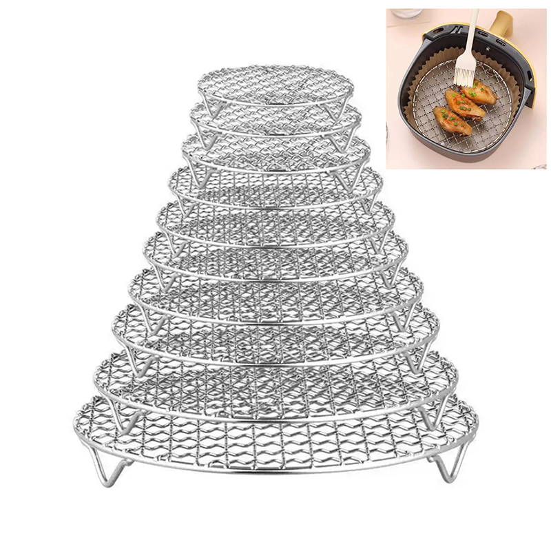 Round Air Fryer Rack With Legs - Commercial Kitchen Steamer のレビューと価格
