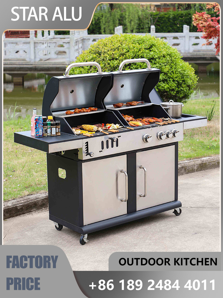 2-Zone Charcoal & Gas Grill St - Commercial Kitchen Zones のレビューと価格