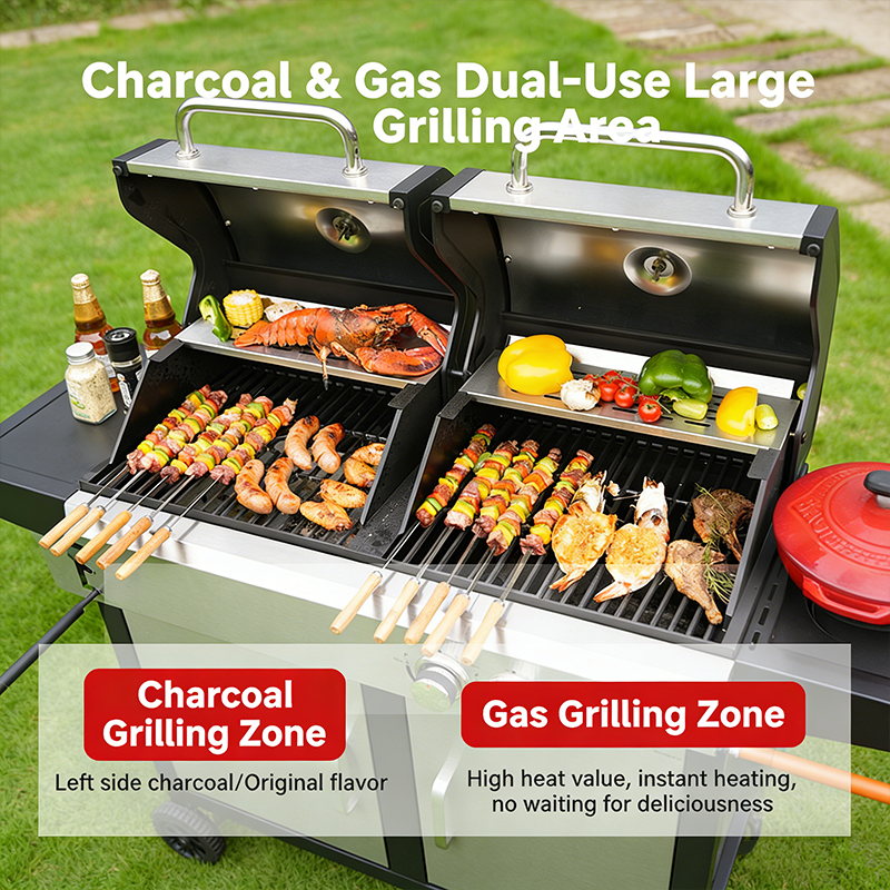 2-Zone Charcoal & Gas Grill St - Commercial Kitchen Zones のレビューと価格