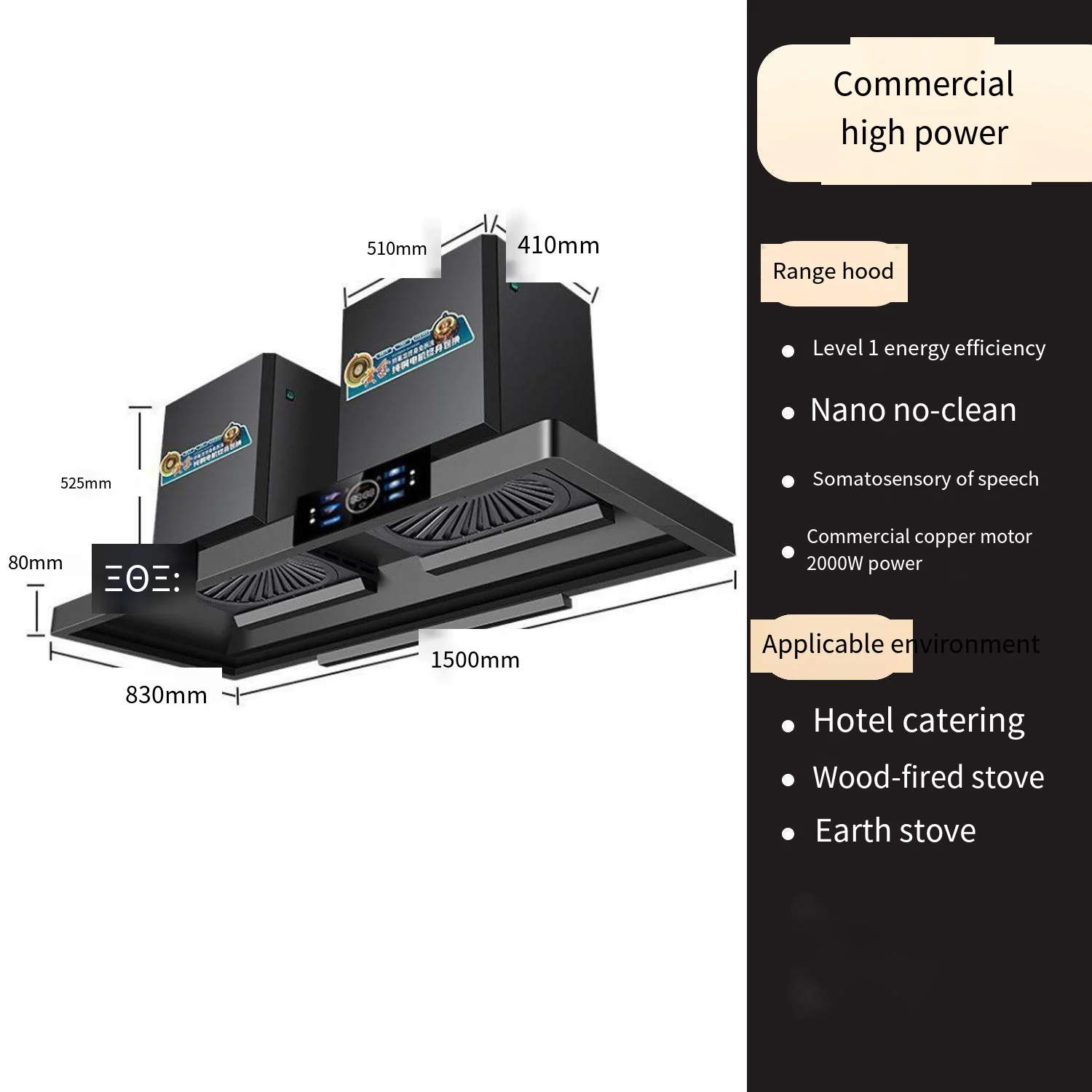 -for OEM  Hood Household Comme - Commercial Kitchen Range Hood のレビューと価格