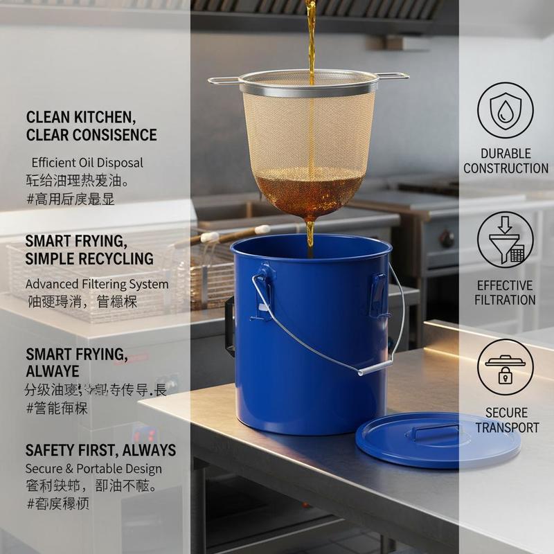 Carbon Steel Oil Storage Pail  - Commercial Kitchen Management のレビューと価格