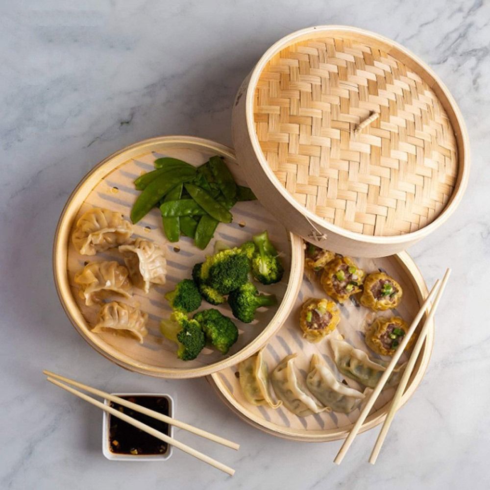 Chinese Steamer Bamboo Steamer - Commercial Kitchen Steamer のレビューと価格