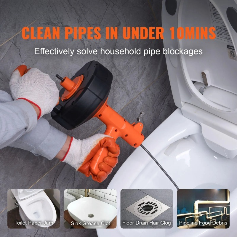 Drain Cleaner Machine 25FT Aut - Commercial Kitchen Youtube のレビューと価格