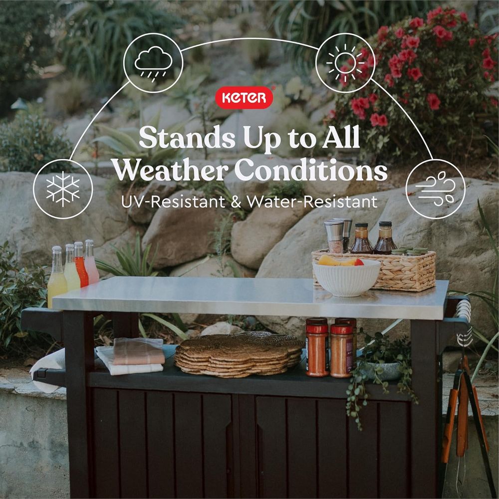 Outdoor Rolling Table Cart for - Commercial Kitchen Grill のレビューと価格