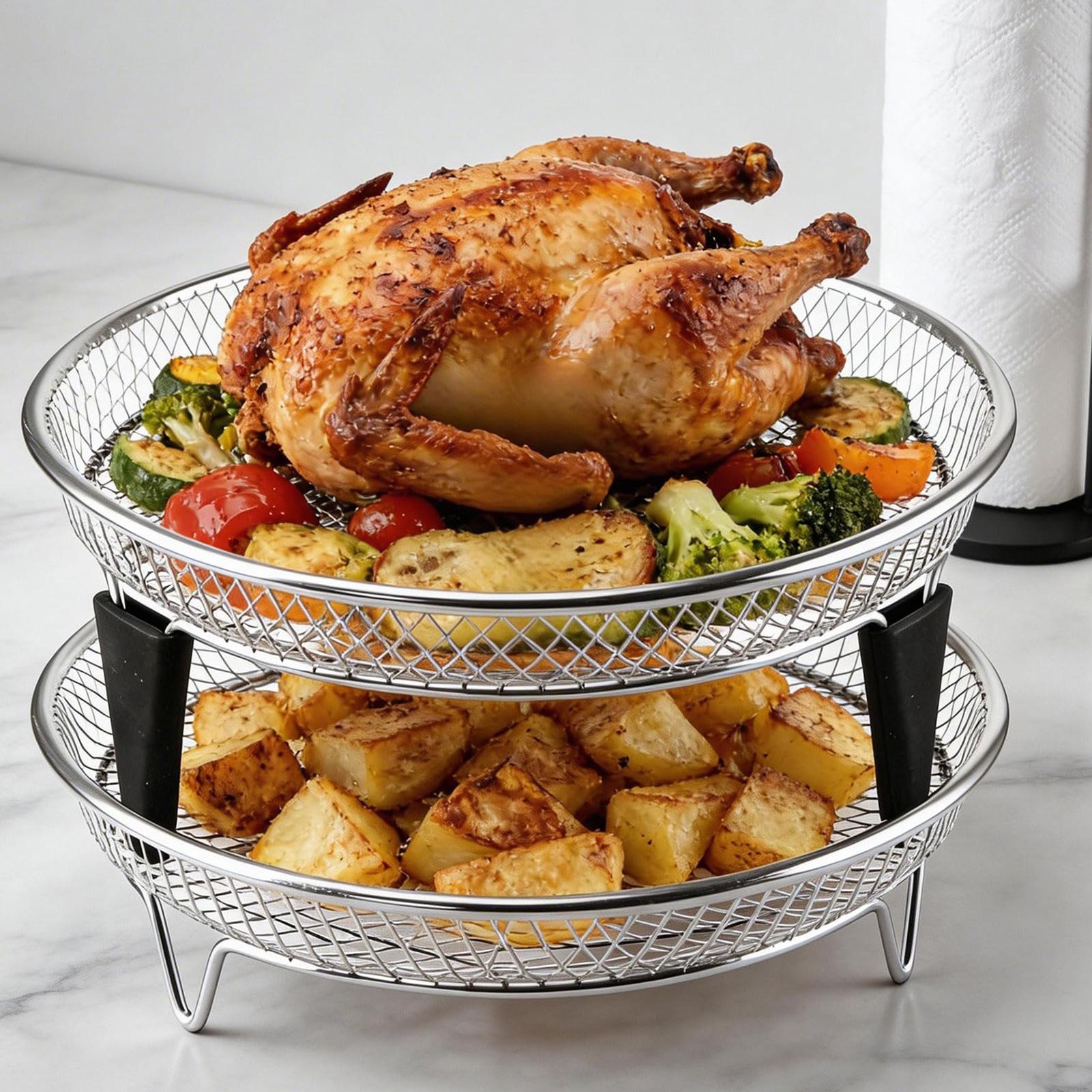 Air Fryer Accessories Stainles - Commercial Kitchen Steamer のレビューと価格