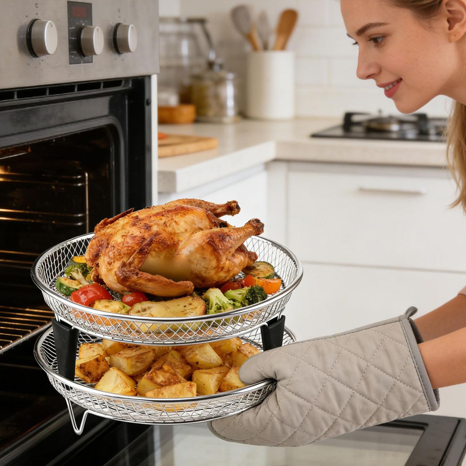 Air Fryer Accessories Stainles - Commercial Kitchen Steamer のレビューと価格