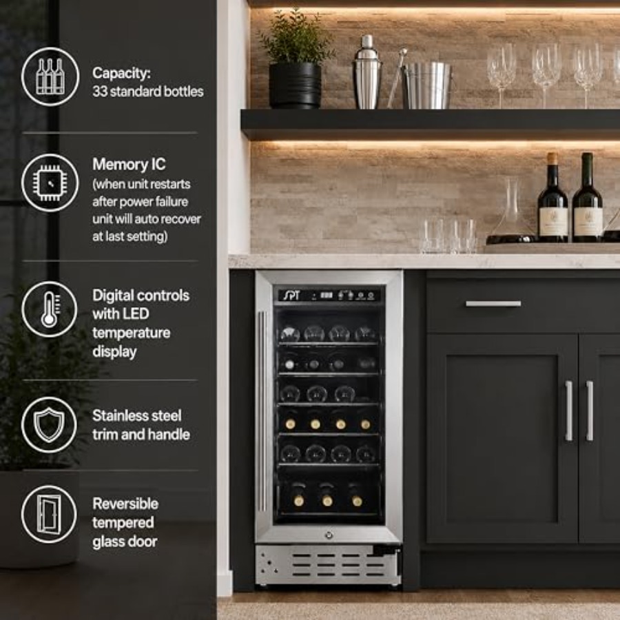 33-Bottle Under-Counter Wine C - Commercial Kitchen Zones のレビューと価格