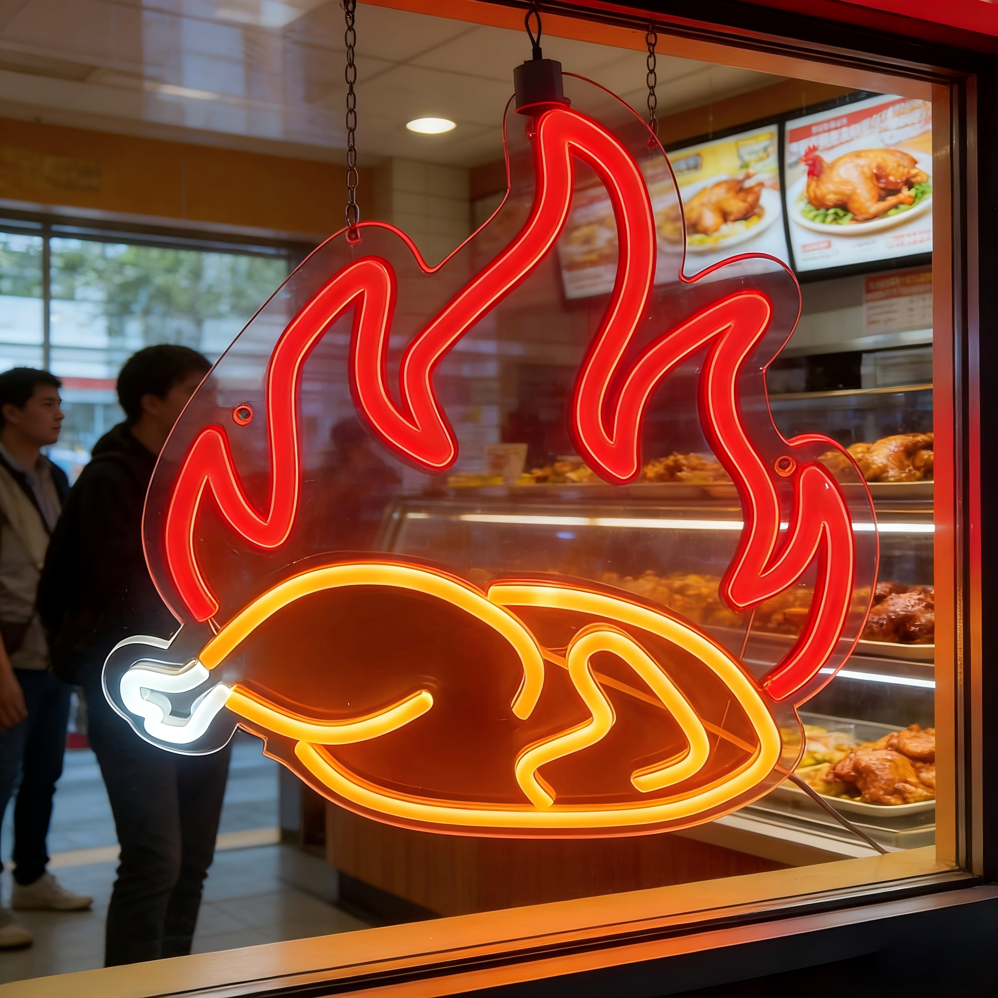 Grilled Chicken Neon Sign LED  - Commercial Kitchen Grill のレビューと価格