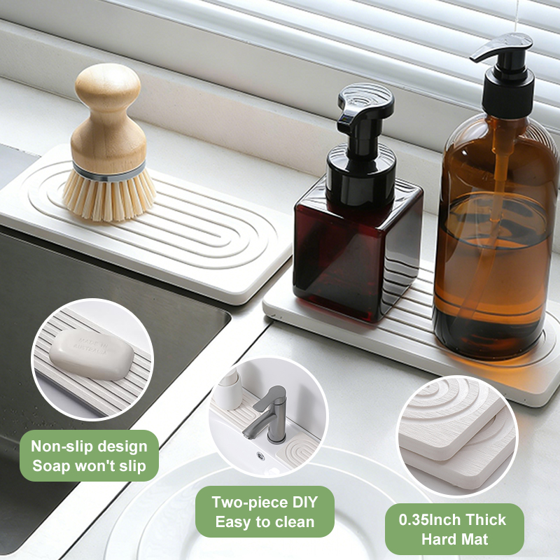 Faucet Mats Diatom Mud Kitchen - Commercial Kitchen Tap のレビューと価格