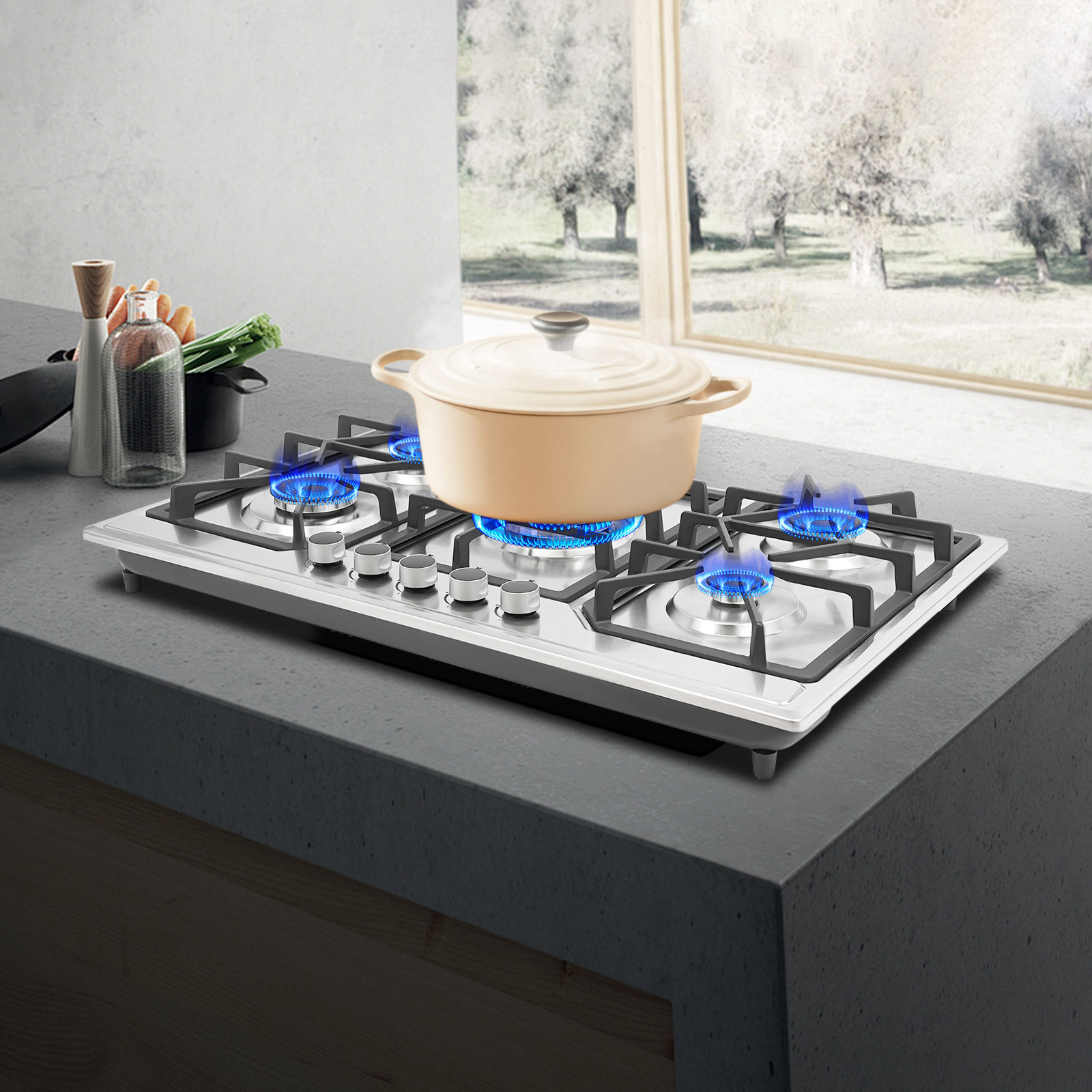 Stove, Five-burner Stove, Elec - Commercial Kitchen Grill のレビューと価格