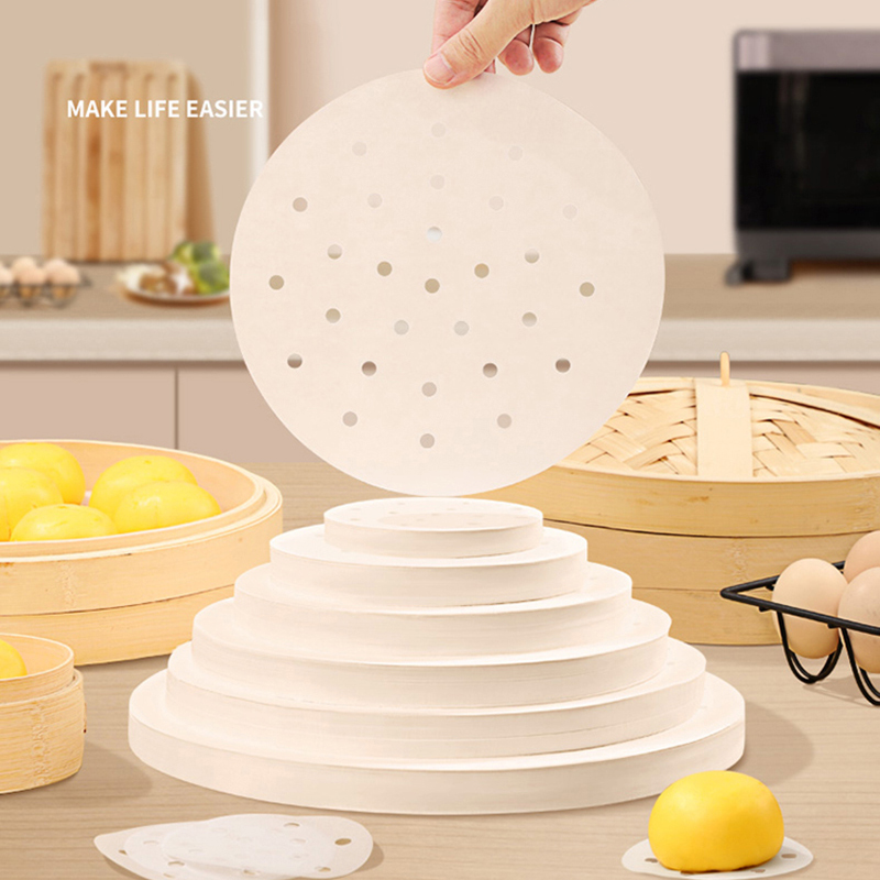 50pcs Bamboo Steamer Papers Di - Commercial Kitchen Steamer のレビューと価格