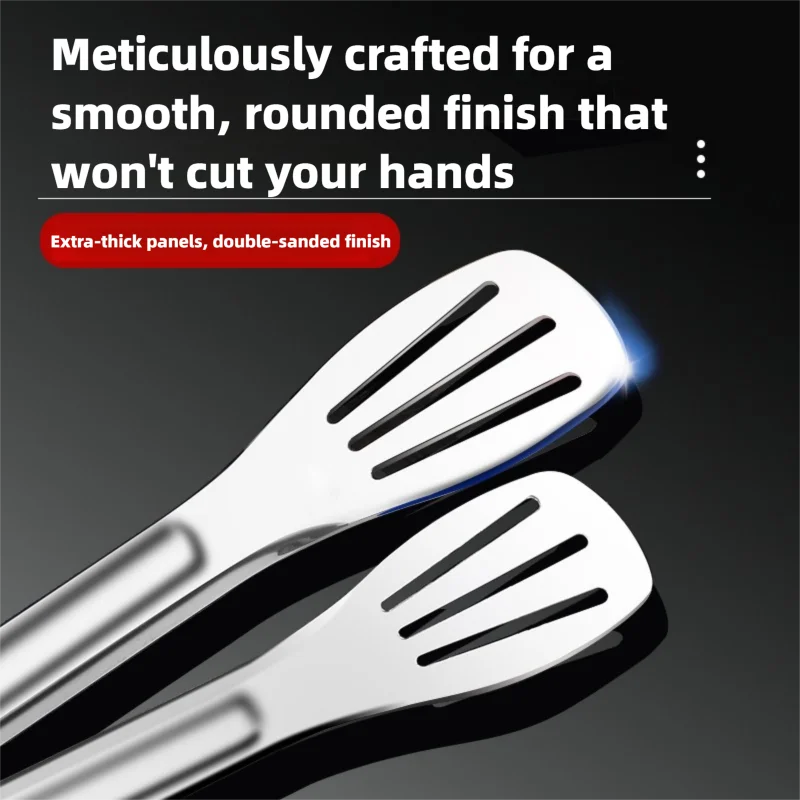 Stainless Steel Food Tongs - H - Commercial Kitchen Grill のレビューと価格