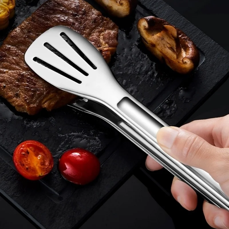 Stainless Steel Food Tongs - H - Commercial Kitchen Grill のレビューと価格
