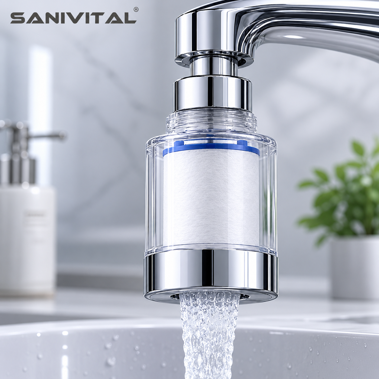 SANIVITAL Faucet Water Filter  - Commercial Kitchen Tap のレビューと価格