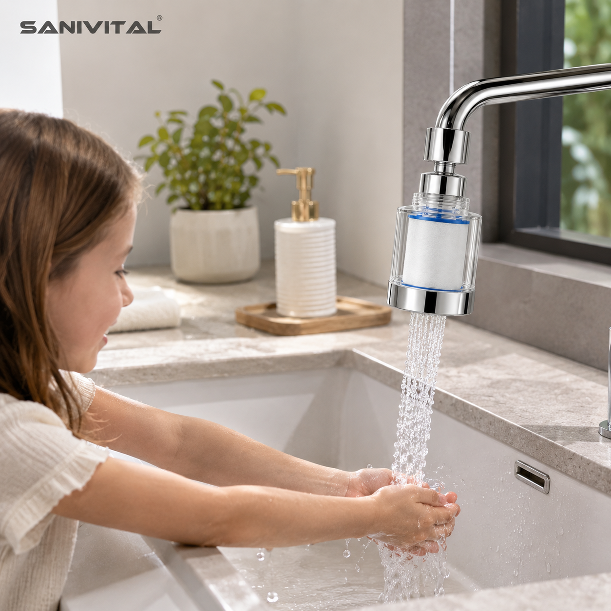 SANIVITAL Faucet Water Filter  - Commercial Kitchen Tap のレビューと価格